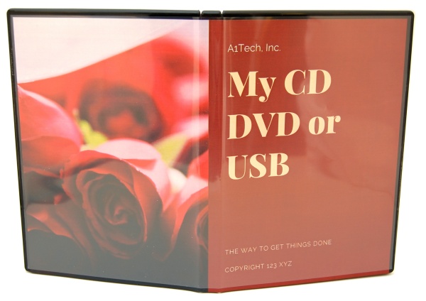 back of cd dvd isolated